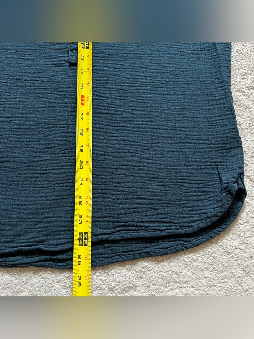 Faherty Dream Desmond Top Organic Cotton Gauze Boxy Minimalist Quiet Luxury Sz M - Picture 6 of 7